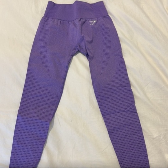 Gymshark Vital Seamless 2.0 Leggings Bright Purple Marl Size S - Picture 2 of 4